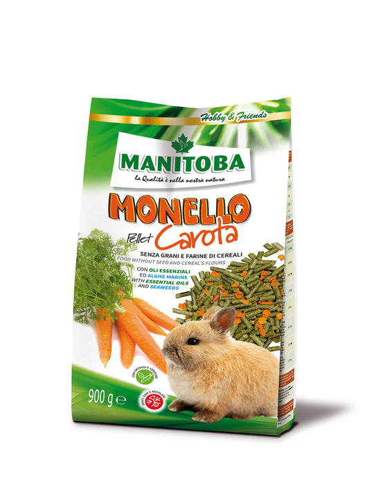 Manitoba Monello Pellet Carota 900gr