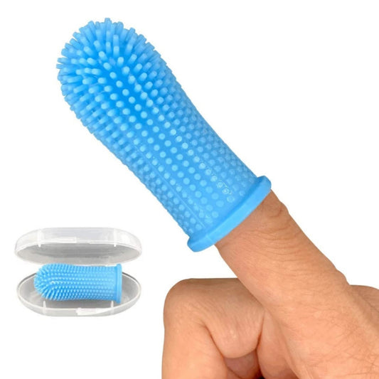 Premium Silicone Scaffolding Toothbrush for Gentle but Effective Oral Cleansing to Promote Your Pet's Dental Health and Fresh Breath.